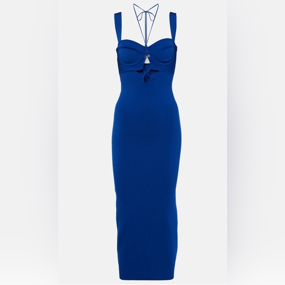 princess polly baby blue dress Forever Favorite Corset Midi Dress - Blue main image 0